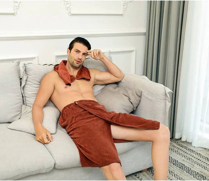 Wearable Bath Towel for Men