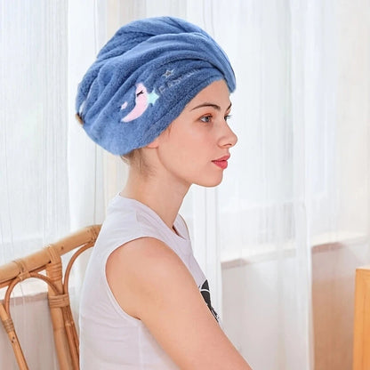 Microfiber Quick Drying Hair Towel Bonnet