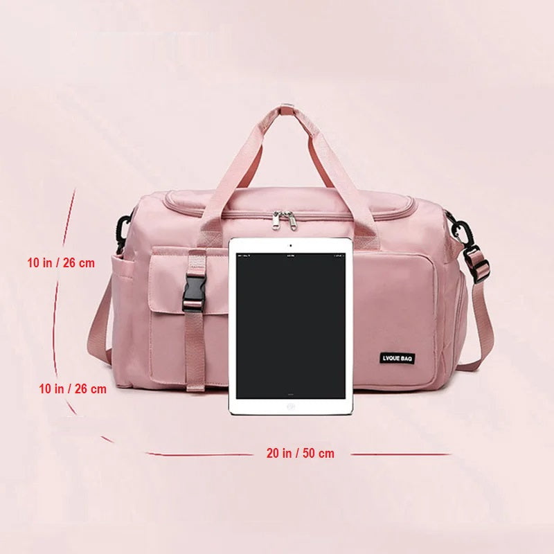 Multi-Purpose Sports & Travel Bag for Women with Shoe Compartment