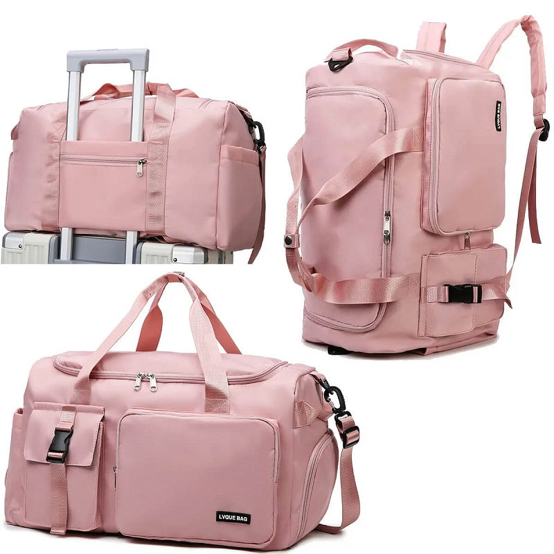 Multi-Purpose Sports & Travel Bag for Women with Shoe Compartment