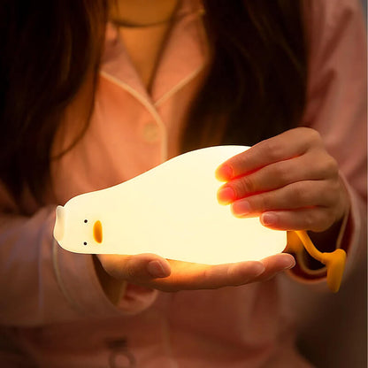 Lying Duck Squishy Night Light