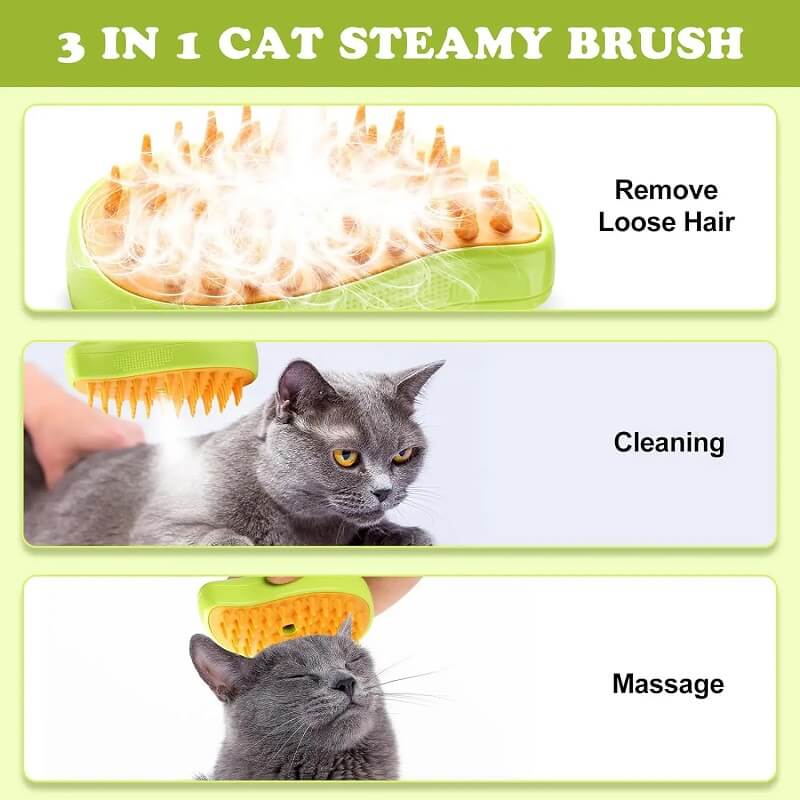 Electric Steamy Cat Brush