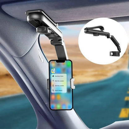 Multifunctional Sun Visor Phone Holder for Car - 360° Rotation