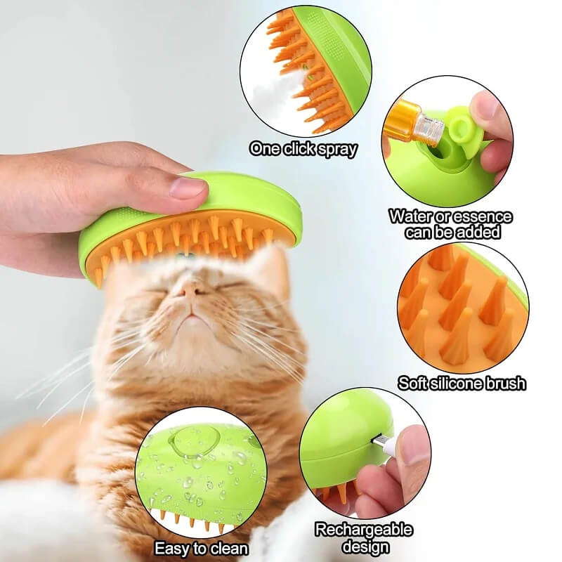 Electric Steamy Cat Brush