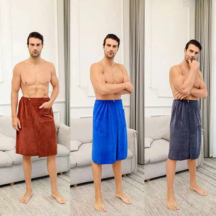 Wearable Bath Towel for Men