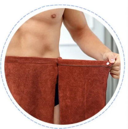 Wearable Bath Towel for Men