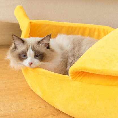 Banana Shaped Cat Bed
