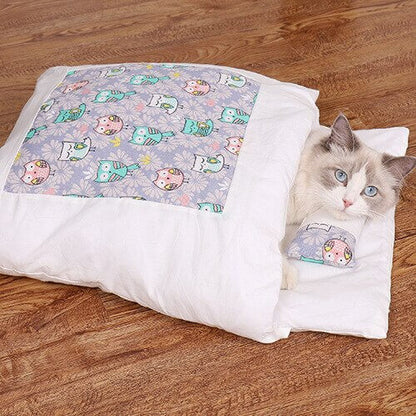 Japanese Cat Bed with a Pillow